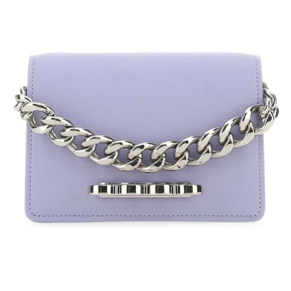 Alexander McQueen Four-Ring Mini Crossbody Bag - Purple - Picture 8 of 8